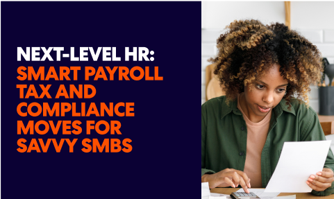 Promotional graphic for 'Next-Level HR: A Three-Part Webinar Series with Real Talk for SMB Leaders.'